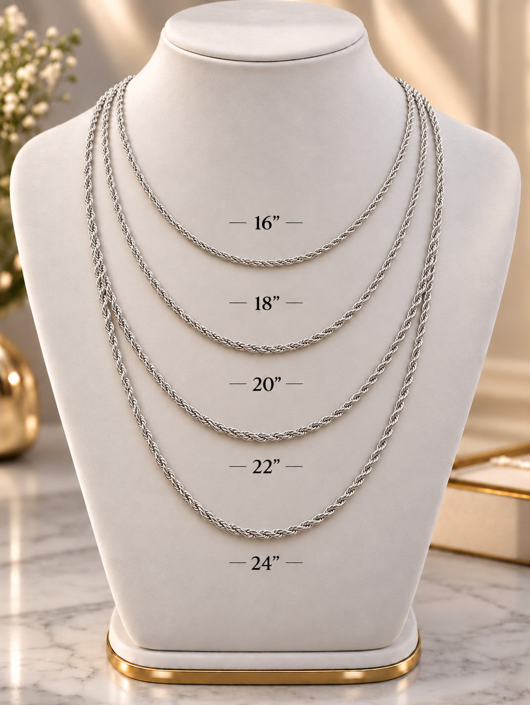 7mm 925 sterling silver diamond cut rope chain necklace