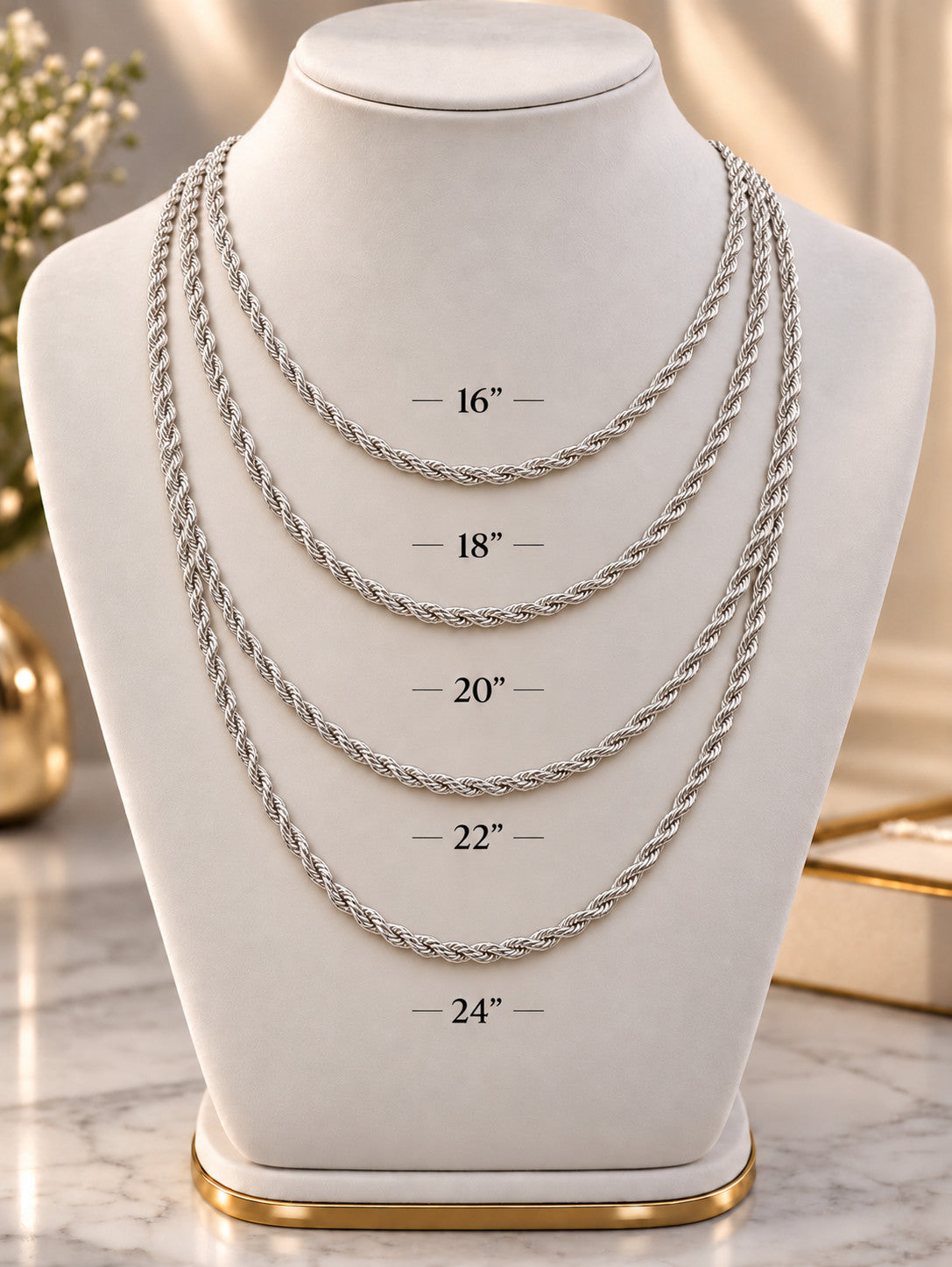 6mm 925 sterling silver diamond cut rope chain necklace